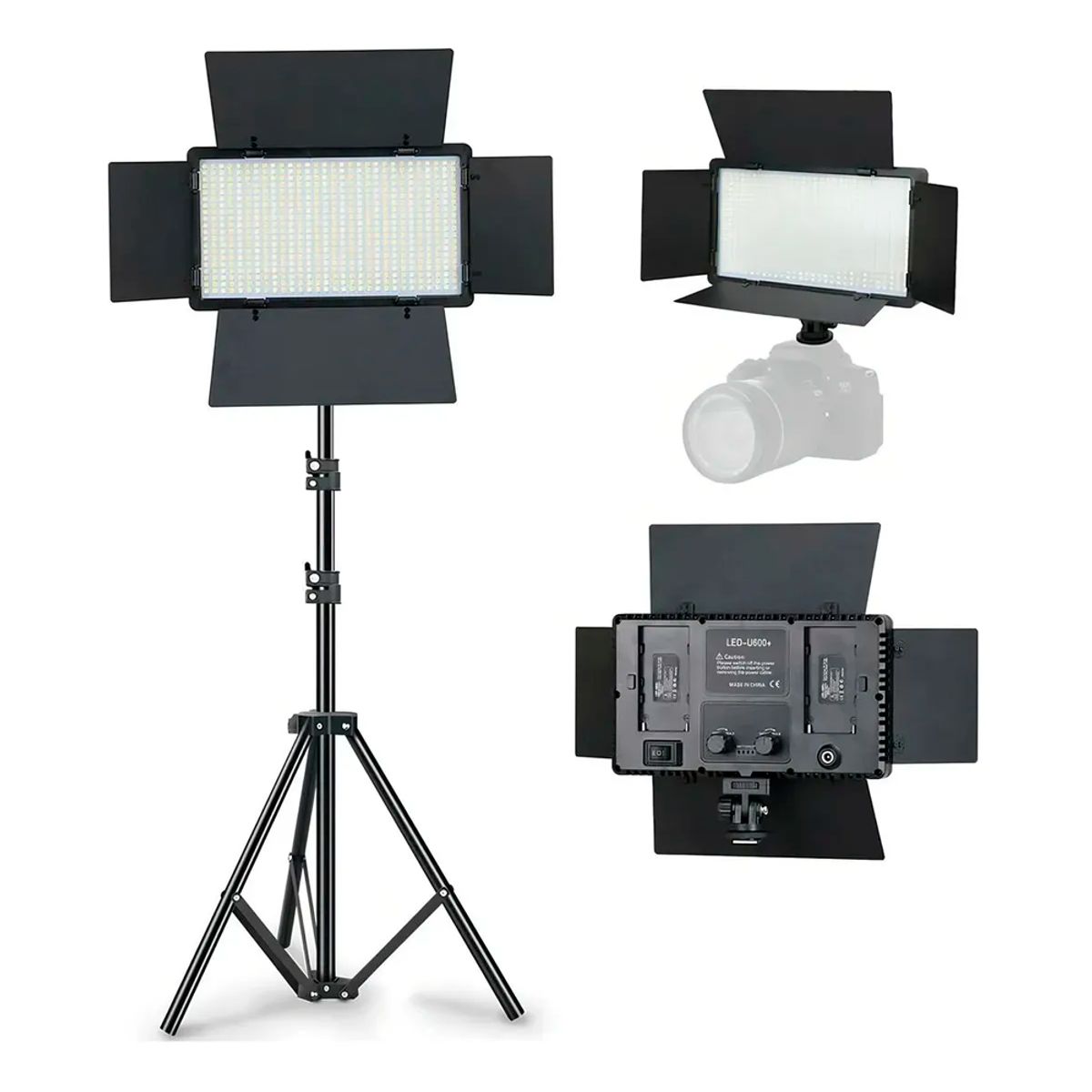 GENERICO - Panel De Led Video U600 Fotografía Mohits Foco Reflector