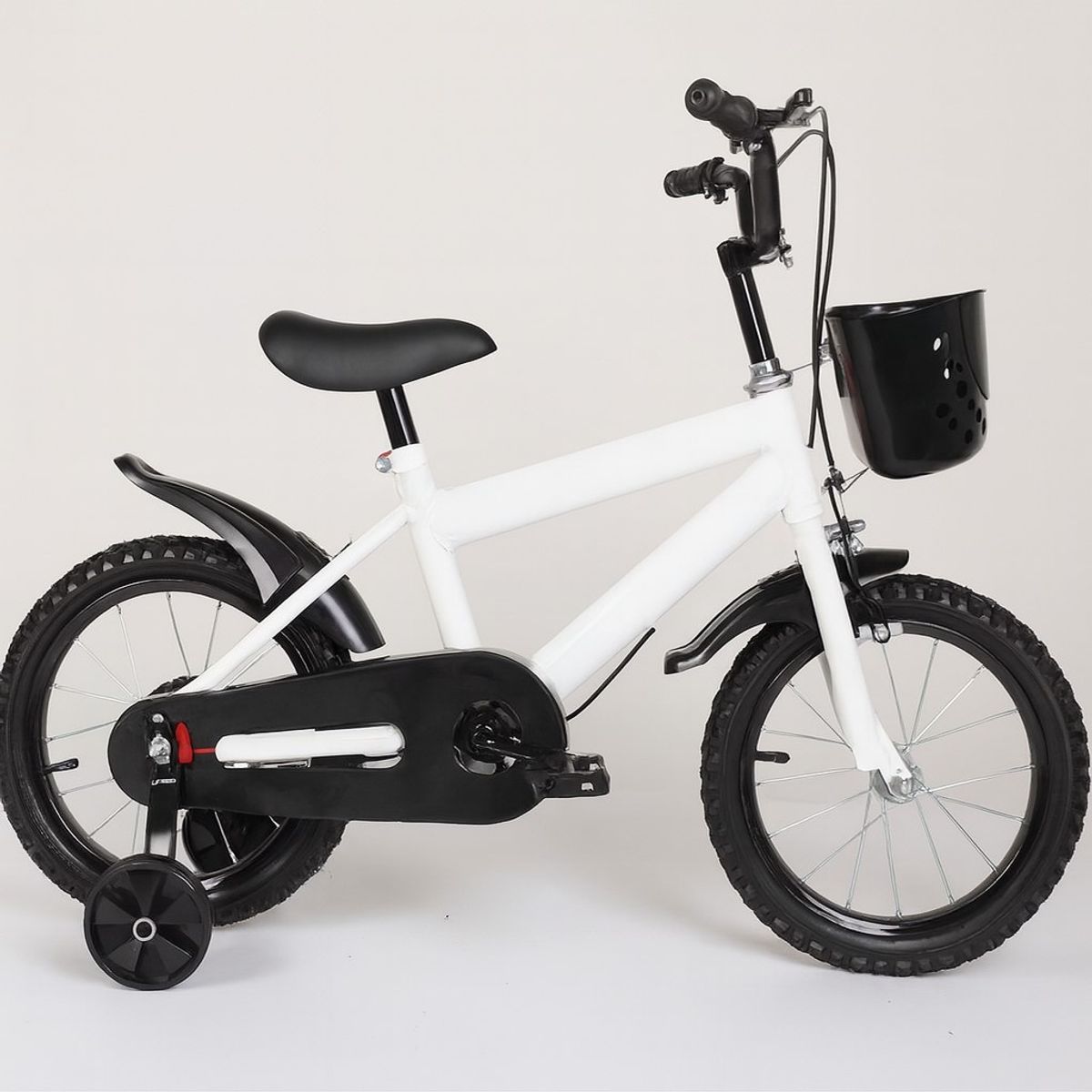 GENERICO - Bicicleta Infantil Aro 14 con Ruedas de Apoyo y Canasto – Modelo Aprendizaje