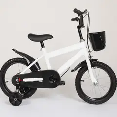 GENERICO - Bicicleta Infantil Aro 14 con Ruedas de Apoyo y Canasto – Modelo Aprendizaje