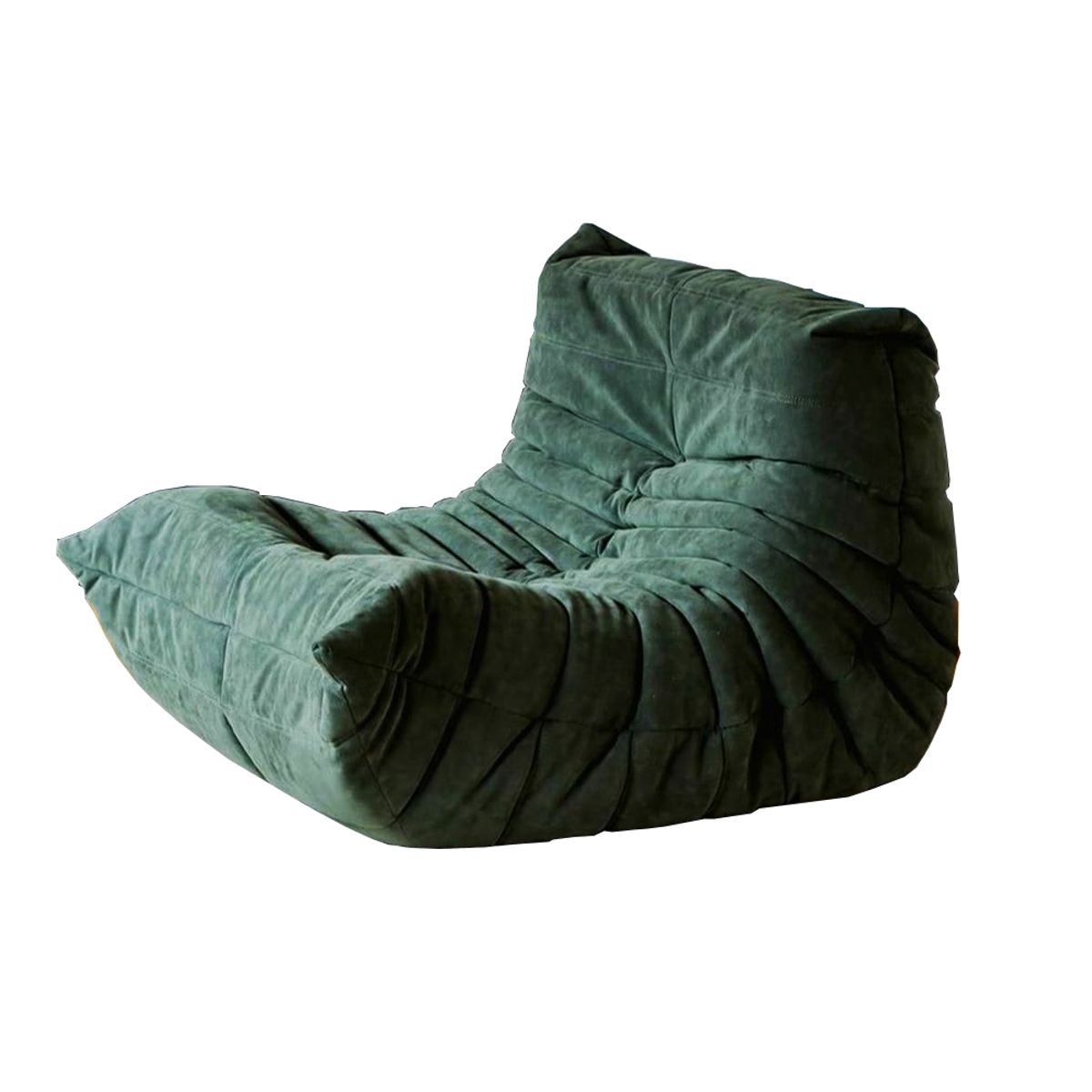 CELLBOX - Sillón Puff con Respaldo y Relleno Memory Foam - Verde