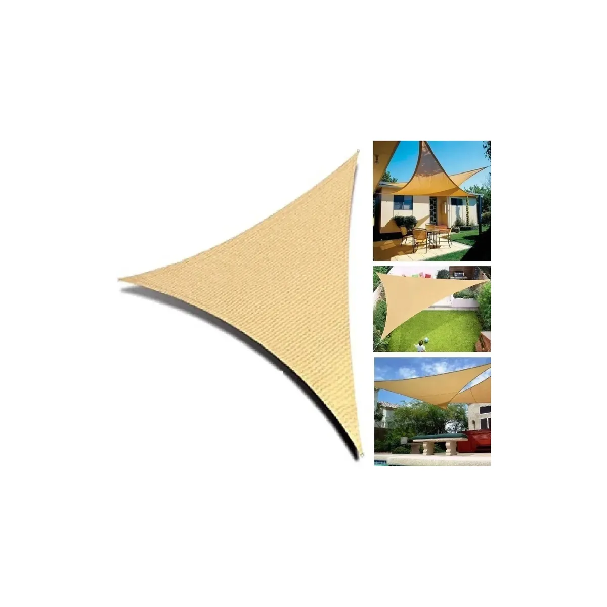 GENERICO - Toldo 5x5x5 Lona Toldo Toldos Impermeables Toldo Tipo Vela