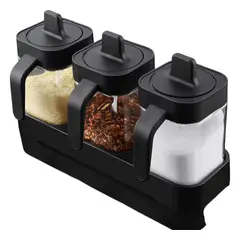 GENERICO - Especieros Kit 3 Piezas Condimento Organizador Cocina Salero