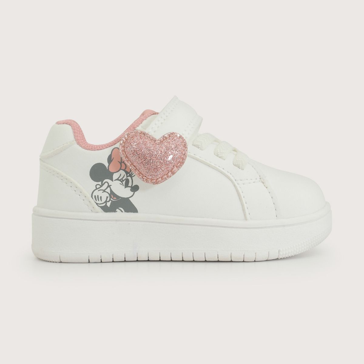 OPALINE - Zapatilla Urbana Disney Blanca Rosada Niña
