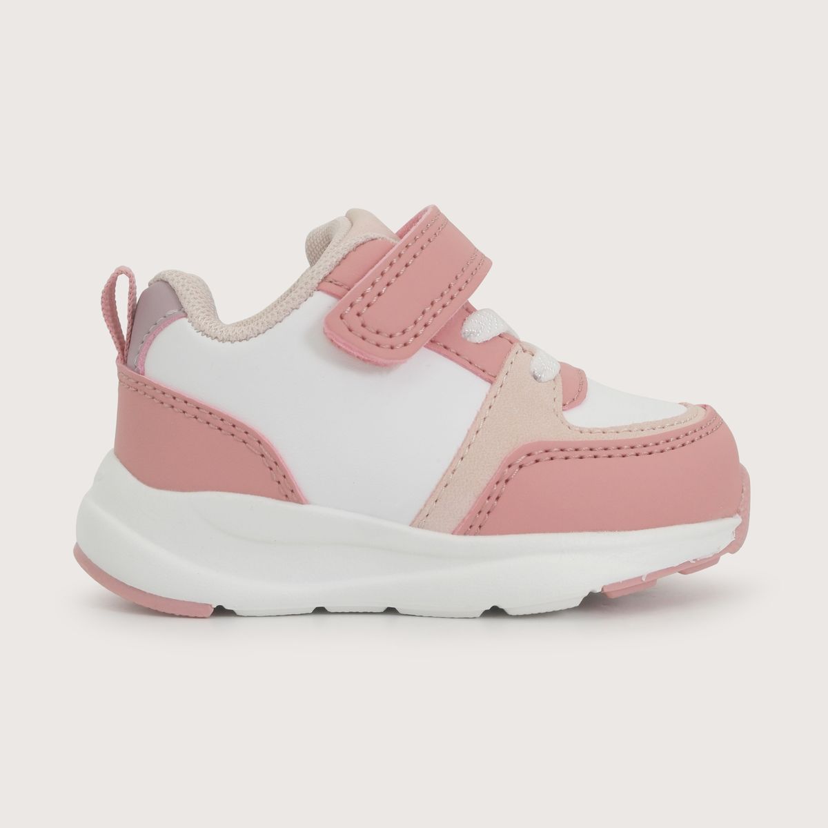 OPALINE - Zapatilla Sport Blanca Rosado Niña