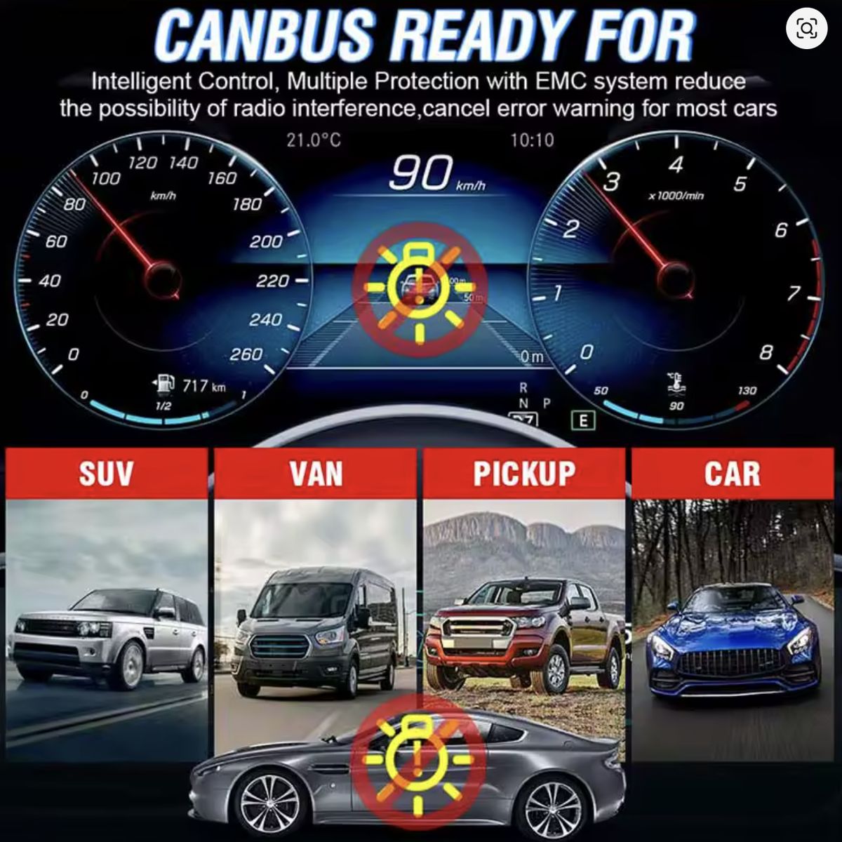 GENERICO - Ampolletas Mini turbo Led 360° 30000lm Canbus para Foco Lupa 9005 / 9006