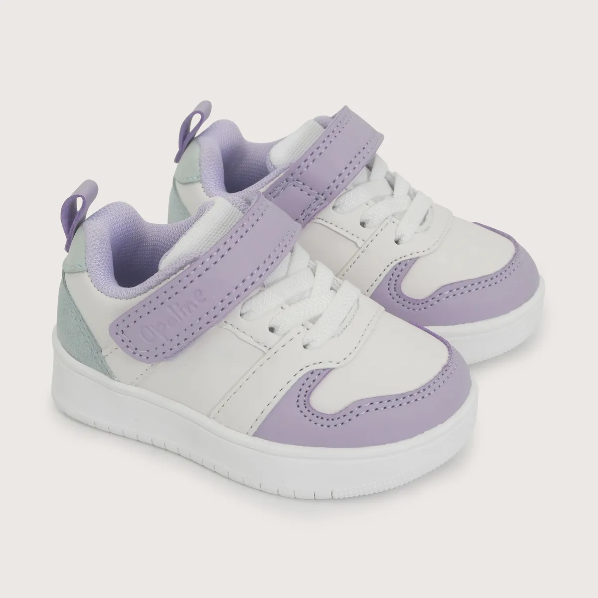 OPALINE - Zapatilla Court Urbana Blanca Lila Unisex