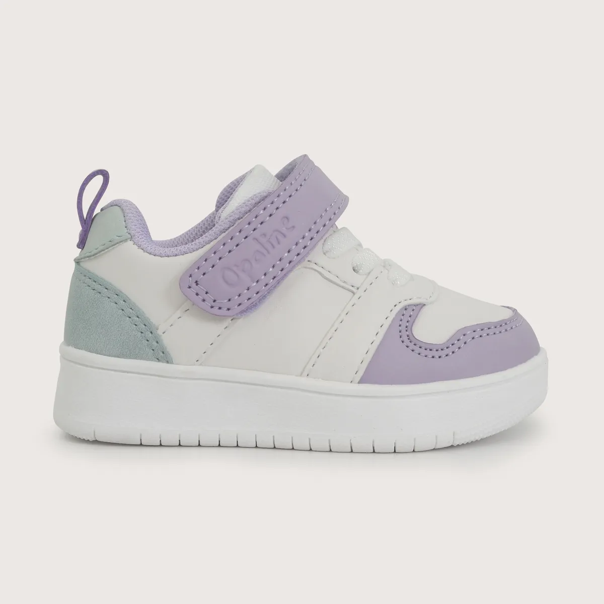 OPALINE - Zapatilla Court Urbana Blanca Lila Unisex