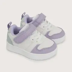 OPALINE - Zapatilla Court Urbana Blanca Lila Unisex