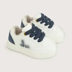 OPALINE - Zapatilla Niño Blanca Con Azul