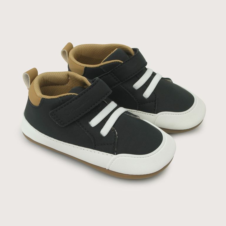 Zapatilla Niño Suela Flexible Negra
