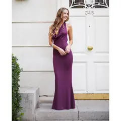 MI PLACARD - Vestido Largo de Fiesta Ema Morado