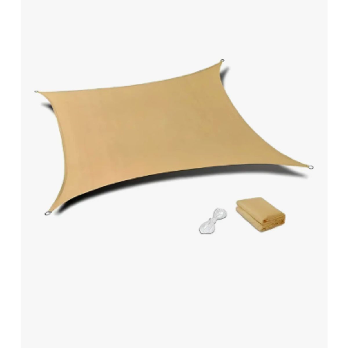 GENERICO - Toldo Vela 5x2 Rectangular Color Beige