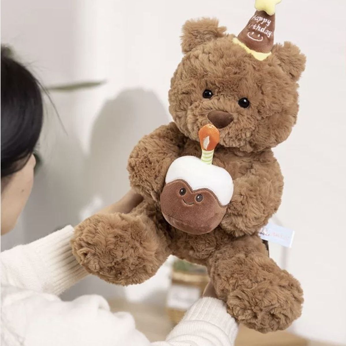 GENERICO - Peluche Oso de Cumpleaños 45 Cm