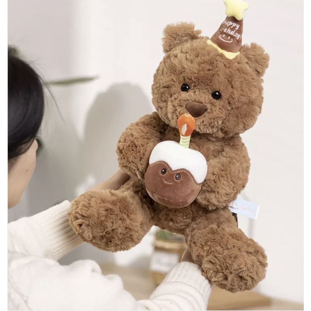 GENERICO - Peluche Oso de Cumpleaños 45 Cm