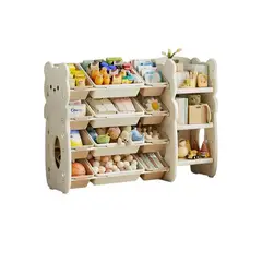 LUBABYCAS - Estante Infantil Organizador De Juguetes Love