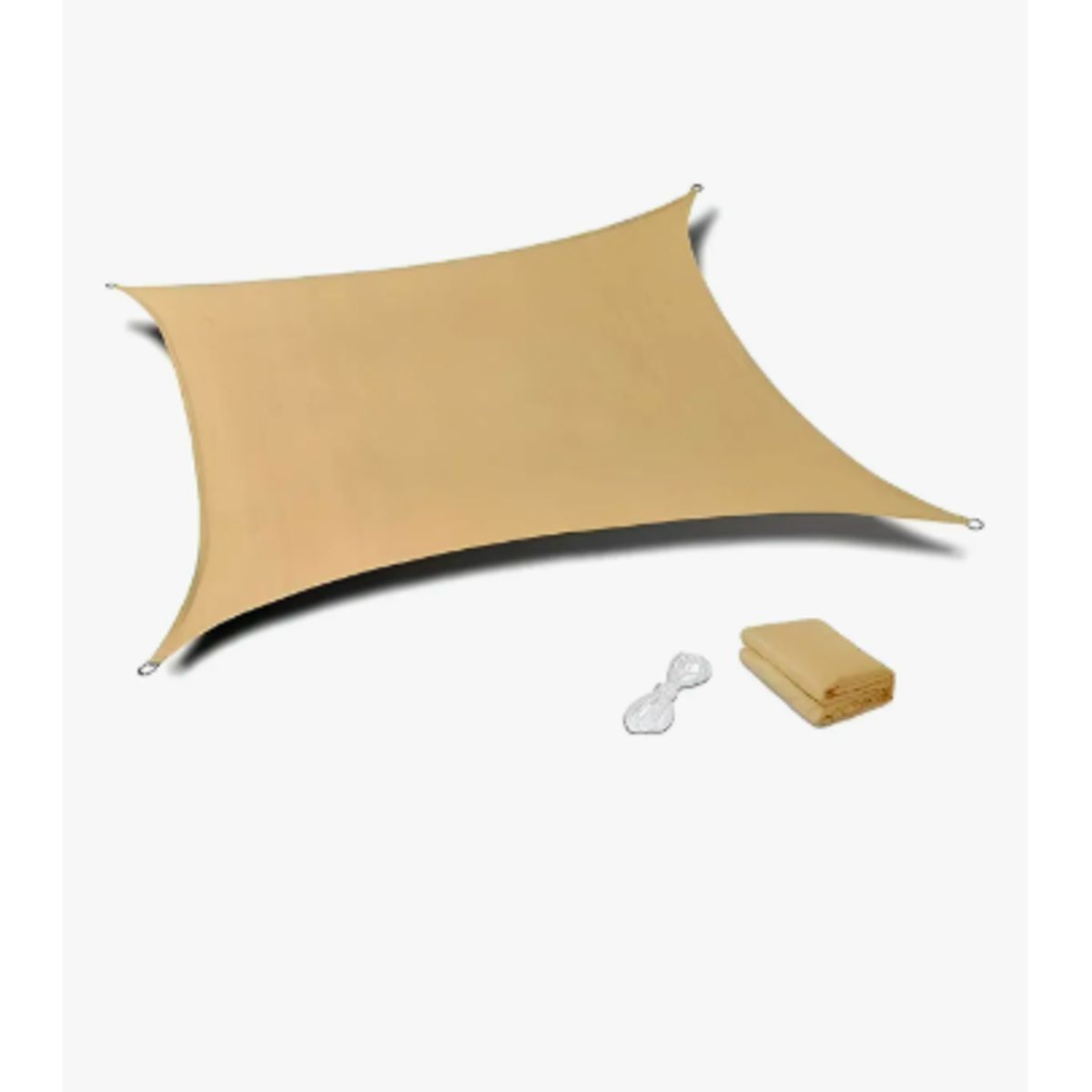 GENERICO - Toldo Vela 5x2 Rectangular Color Beige
