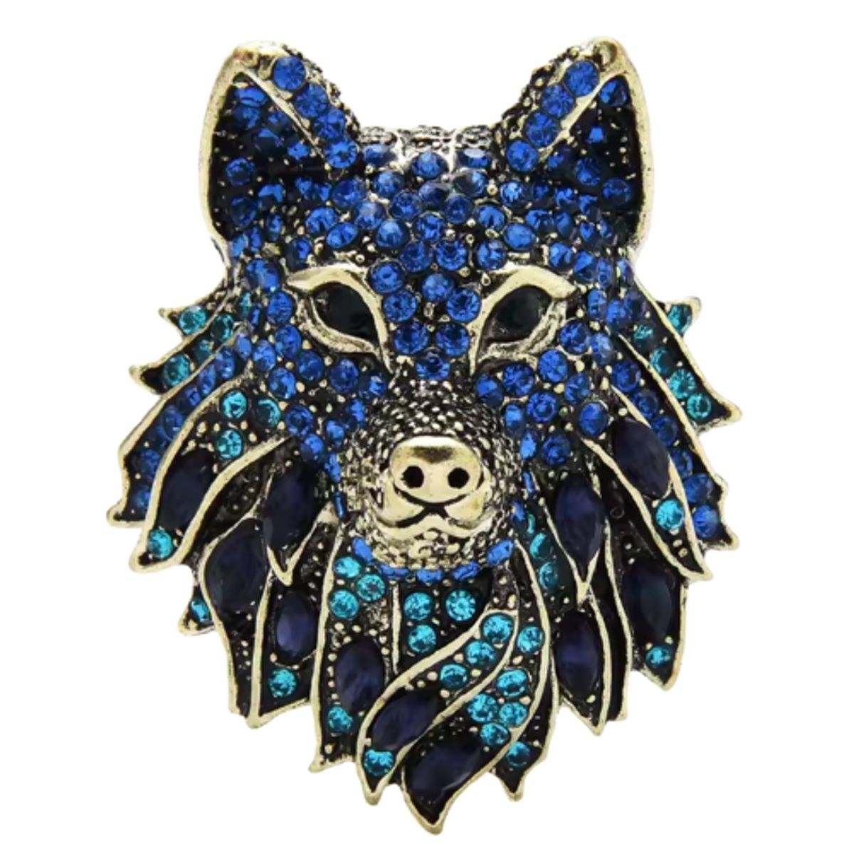 VC ACCESORIOS - Broche Lobo Blue  Wuli & Baby