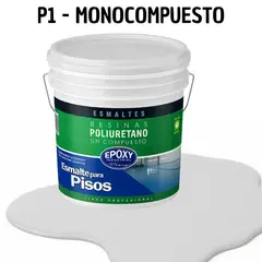 EPOXY - PINTURA ALTO TRAFICO - ESMALTE PISOS CANCHASPU 1K BASE AGUA - TINETA 10L GRIS CLARO