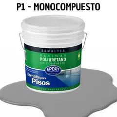 EPOXY - PINTURA ALTO TRAFICO - ESMALTE PISOS CANCHASPU 1K BASE AGUA - TINETA 10L GRIS MEDIO