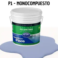 EPOXY - PINTURA ALTO TRAFICO - ESMALTE PISOS CANCHASPU 1K BASE AGUA - TINETA 10L MORADO MODERADO
