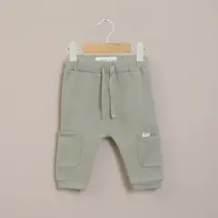 OPALINE - Pantalon Buzo Bebe Niño Verde