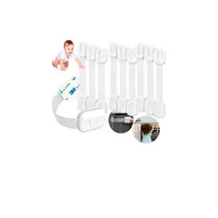 GENERICO - 10 Seguros Para Puerta Cajones Refrigerador Bebe Protectores
