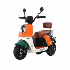 GENERICO - Moto Scooter Eléctrica Retro Vintage para Niños - Luces RGB