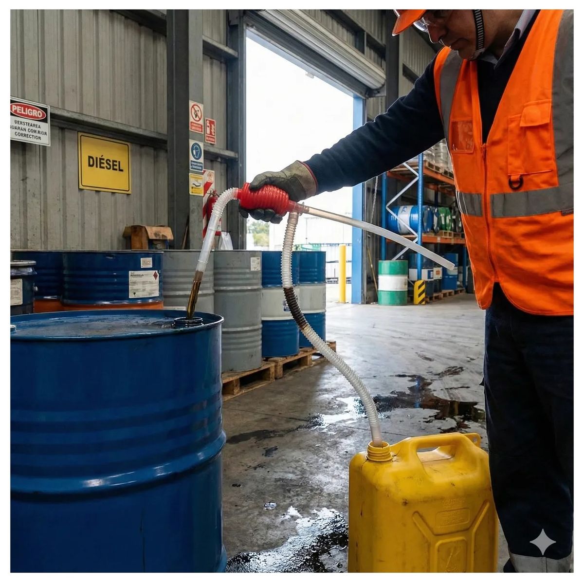 EOLAND - Bomba Manual De Trasvasije Transferencia De Líquidos 40 Cm