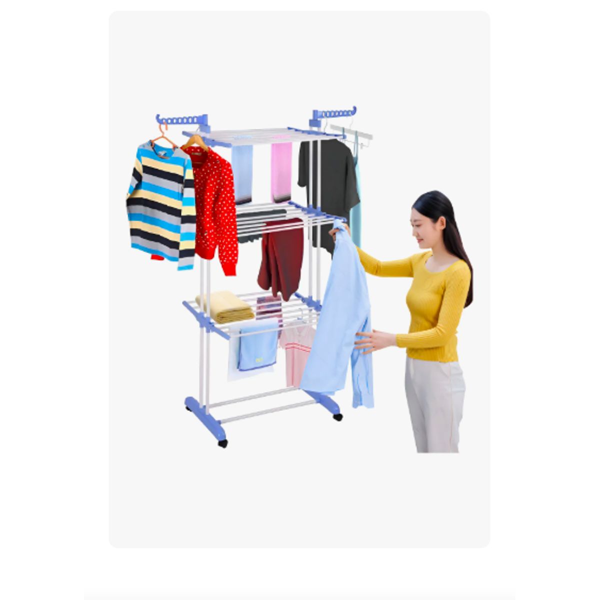 Tendedero Colgador Secador De Ropa Plegable, marca GENERICO - Foto Principal