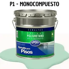 EPOXY - PINTURA ALTO TRAFICO - ESMALTE PISOS CANCHASPU 1K BASE AGUA - TINETA 4G VERDE MENTA