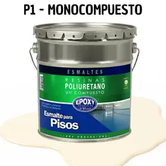 EPOXY - PINTURA ALTO TRAFICO - ESMALTE PISOS CANCHASPU 1K BASE AGUA - TINETA 4G CREMA SUAVE