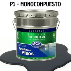 EPOXY - PINTURA ALTO TRAFICO - ESMALTE PISOS CANCHASPU 1K BASE AGUA - TINETA 4G GRAFITO