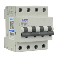 LEXO - INT AUTOMATICO 4x25A 10KA C