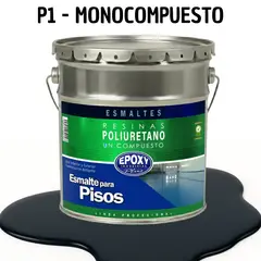 EPOXY - PINTURA ALTO TRAFICO - ESMALTE PISOS CANCHASPU 1K BASE AGUA - TINETA 4G NEGRO AZULADO