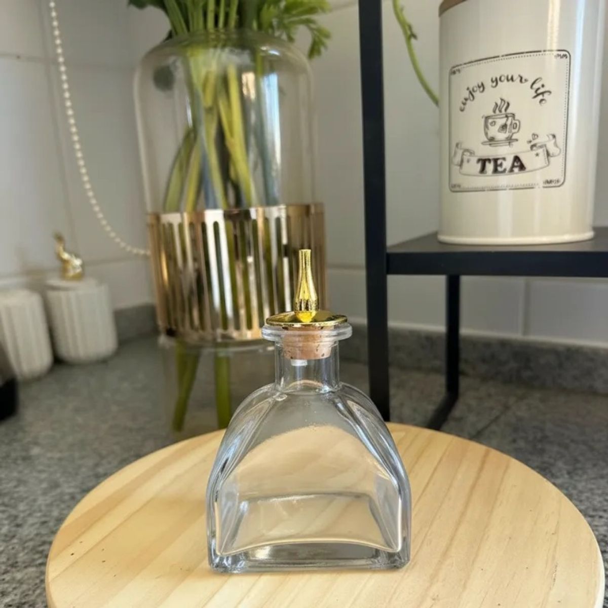 TODOHOGAR SANTIAGO DE CHILE - Dispensador endulzante vidrio 130 ml - dorado N01