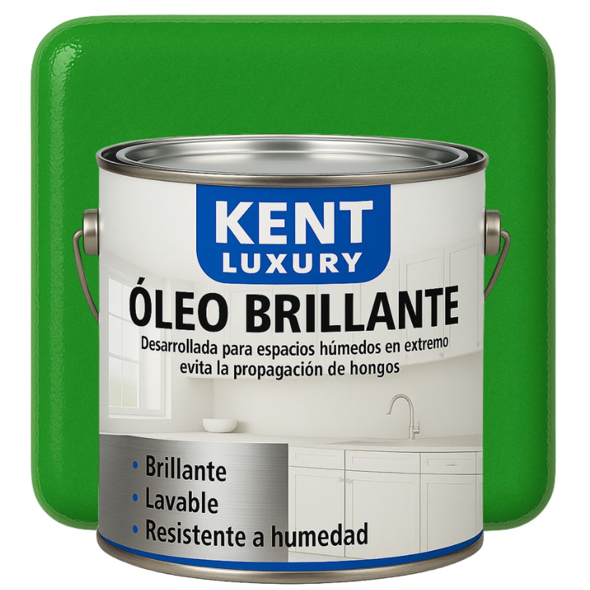 KENT - OLEO BRILLANTE - MULTISUPERFICIES - GALON VERDE MANZANA