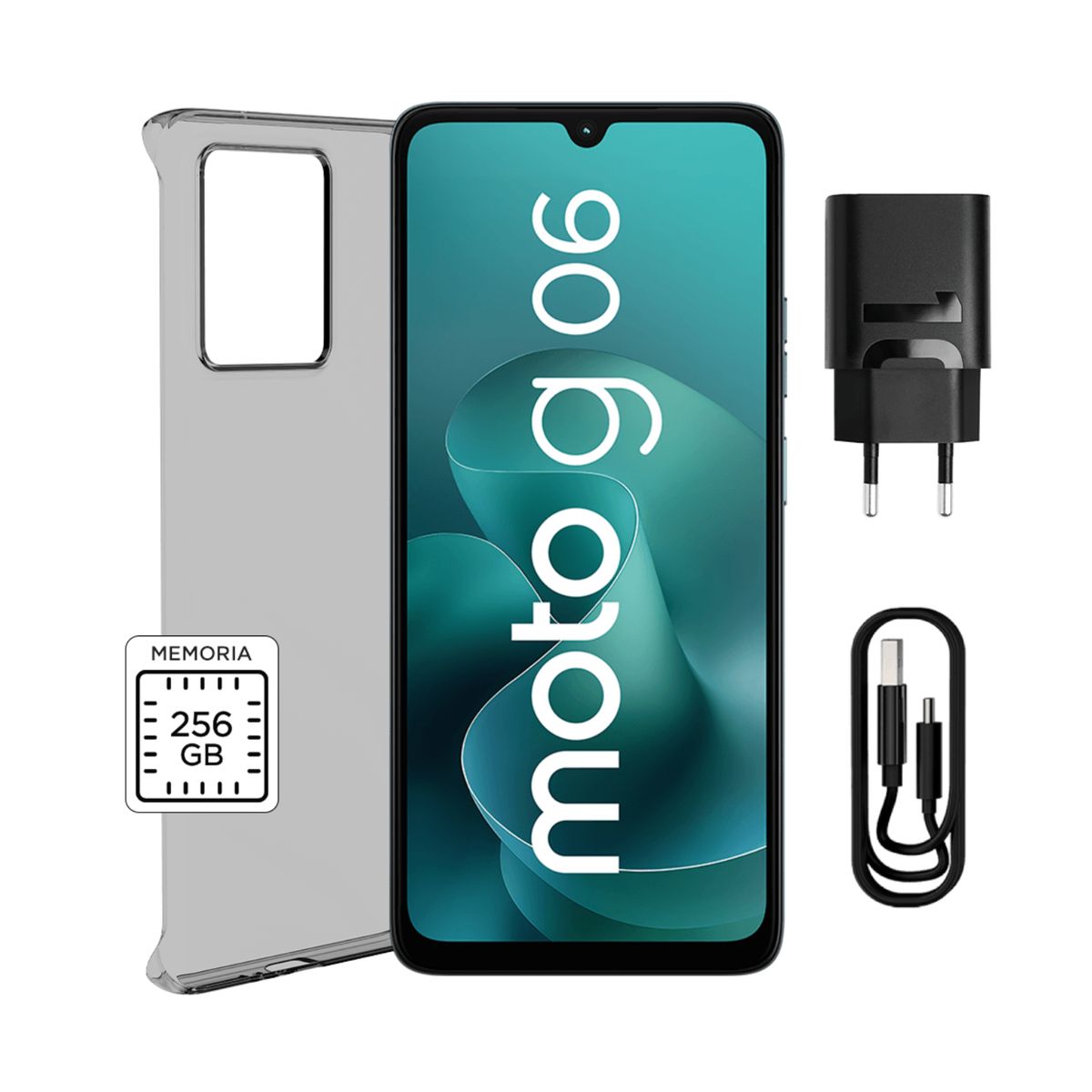 MOTOROLA - Smartphone Moto G06 256GB 4GB Azul 6.88"
