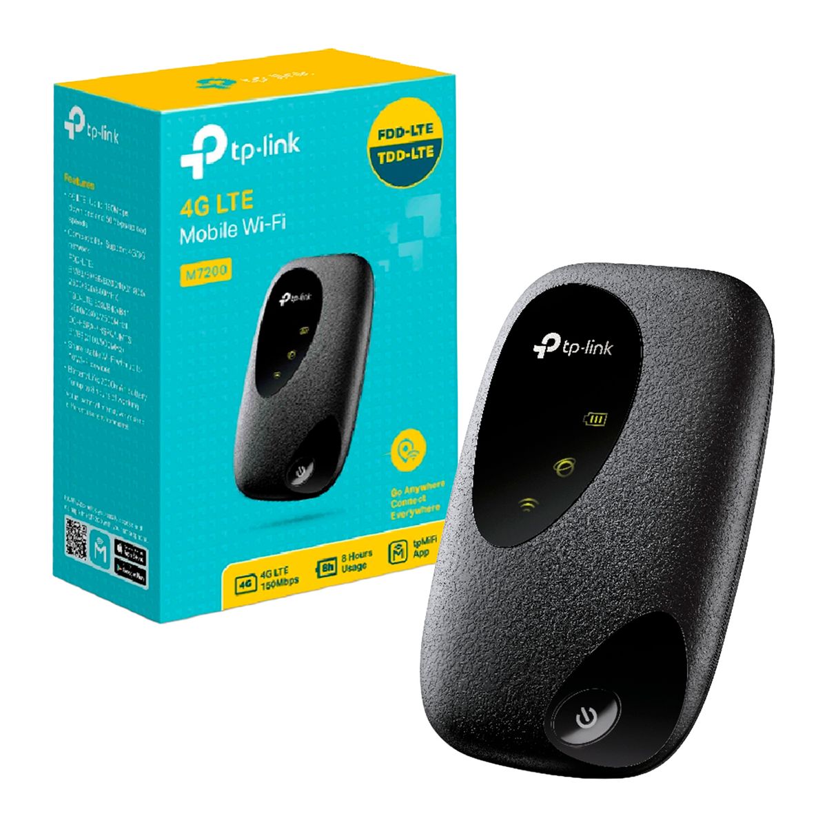 TP LINK - Router Portatil TP-Link M7200 WiFi 2.4GHz 150Mbps Dual Band