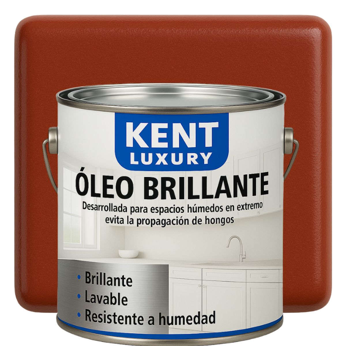 KENT - OLEO BRILLANTE - MULTISUPERFICIES - GALON ROJO ÓXIDO