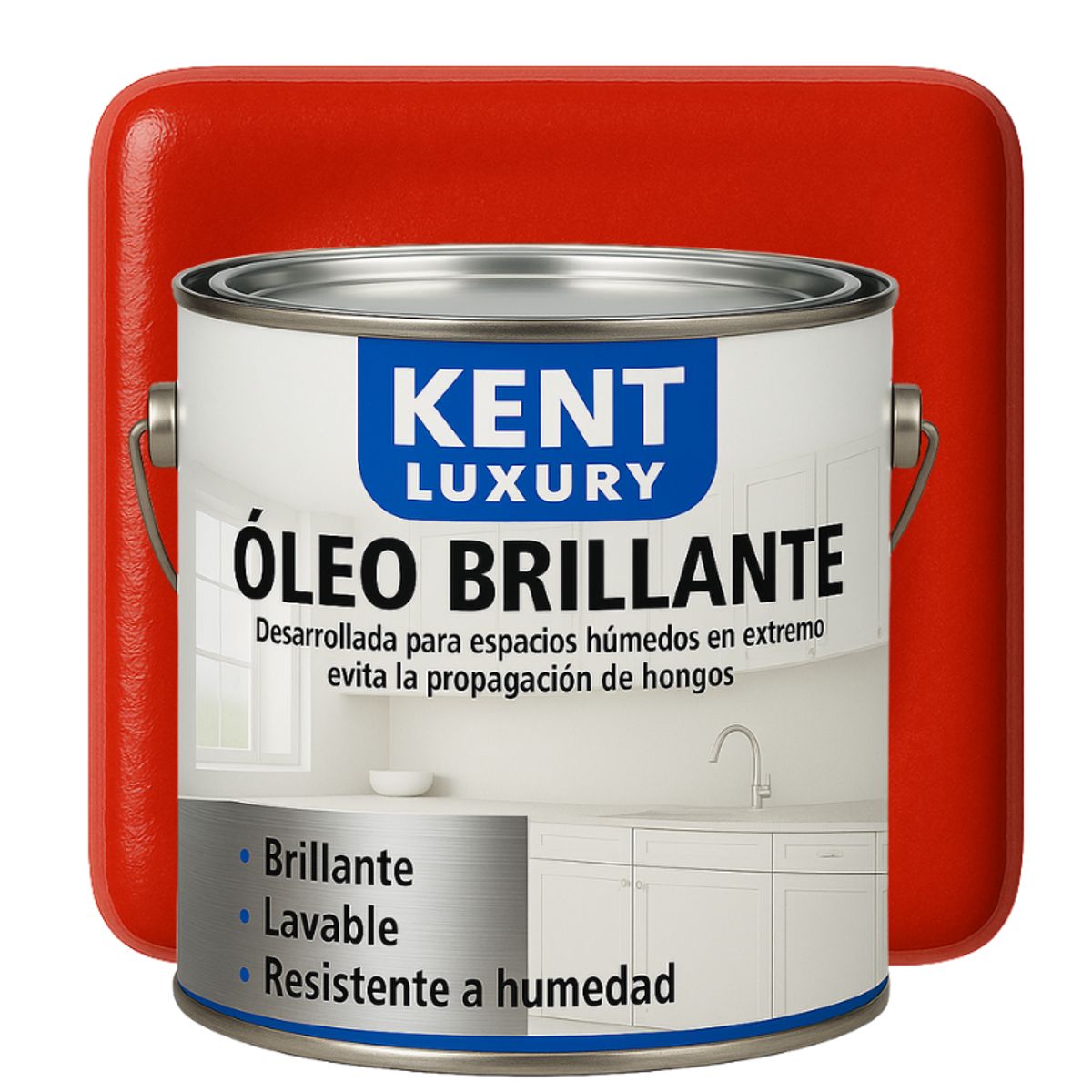 KENT - OLEO BRILLANTE - MULTISUPERFICIES - GALON ROJO FUEGO