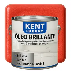 KENT - OLEO BRILLANTE - MULTISUPERFICIES - GALON ROJO CORAL