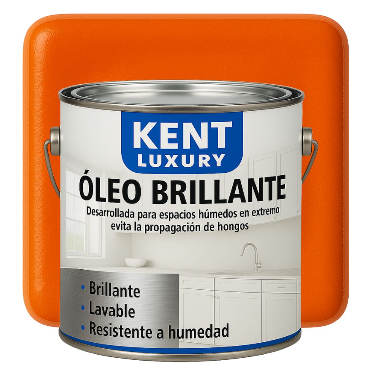 KENT - OLEO BRILLANTE - MULTISUPERFICIES - GALON NARANJA MANDARINA