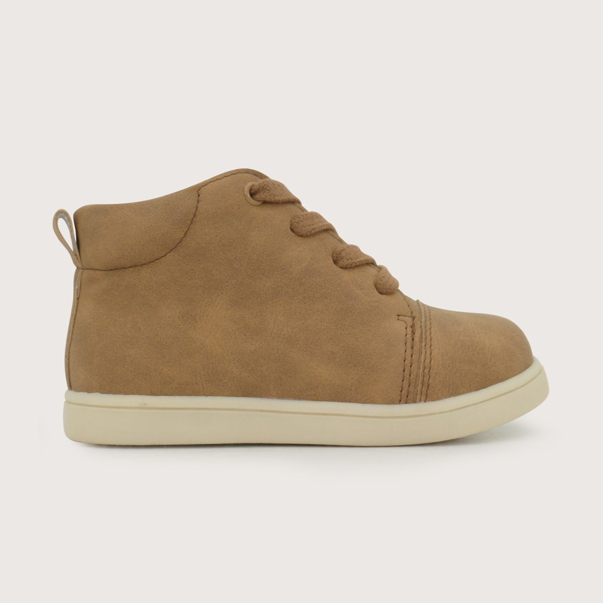 OPALINE - Zapatilla Alta Casual Camel Niño