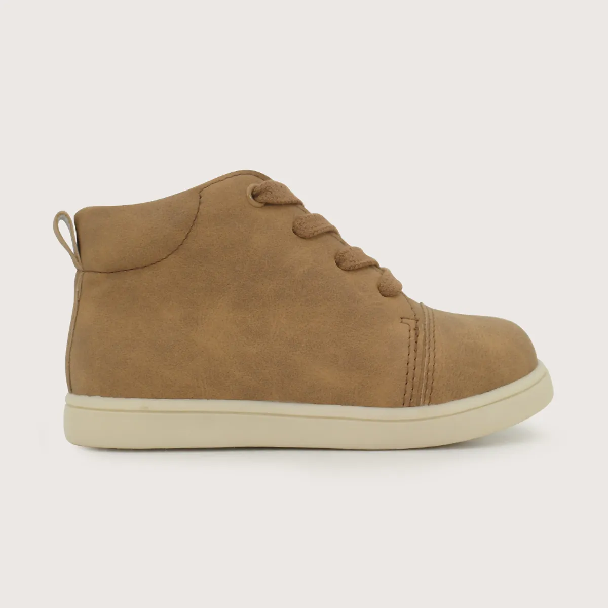OPALINE - Zapatilla Alta Casual Camel Niño