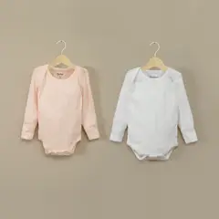 OPALINE - Pack De 2 Bodys Algodón Acanalado Niña