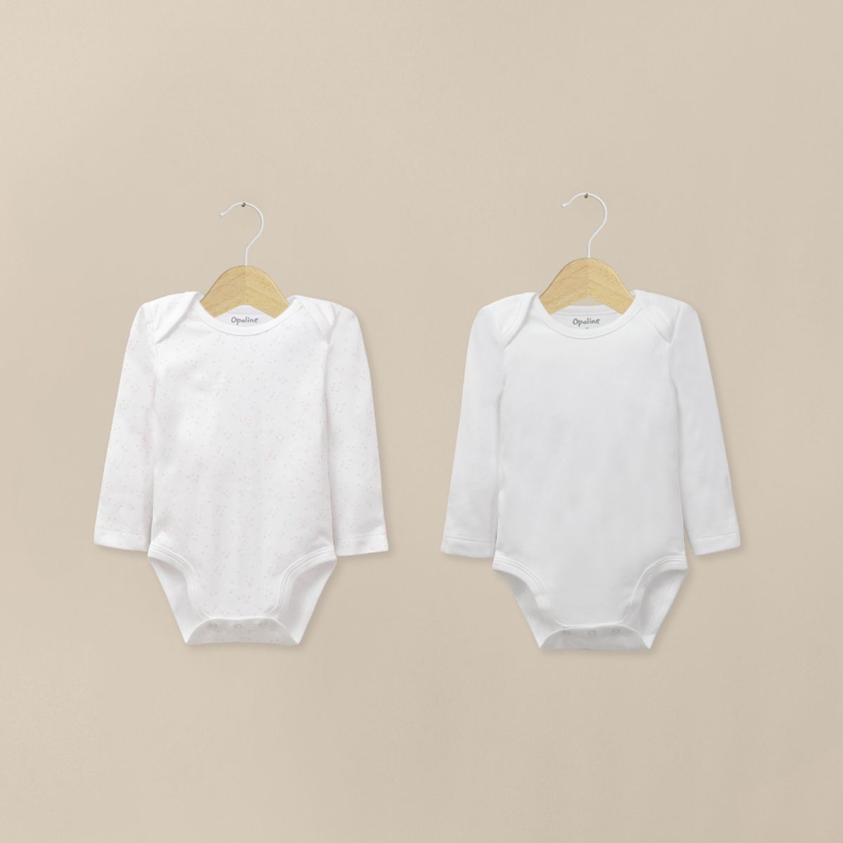 OPALINE - Pack De 2 Bodys Algodón Niña