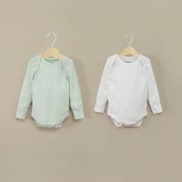 Pack De 2 Bodys Algodón Acanalado Unisex Menta