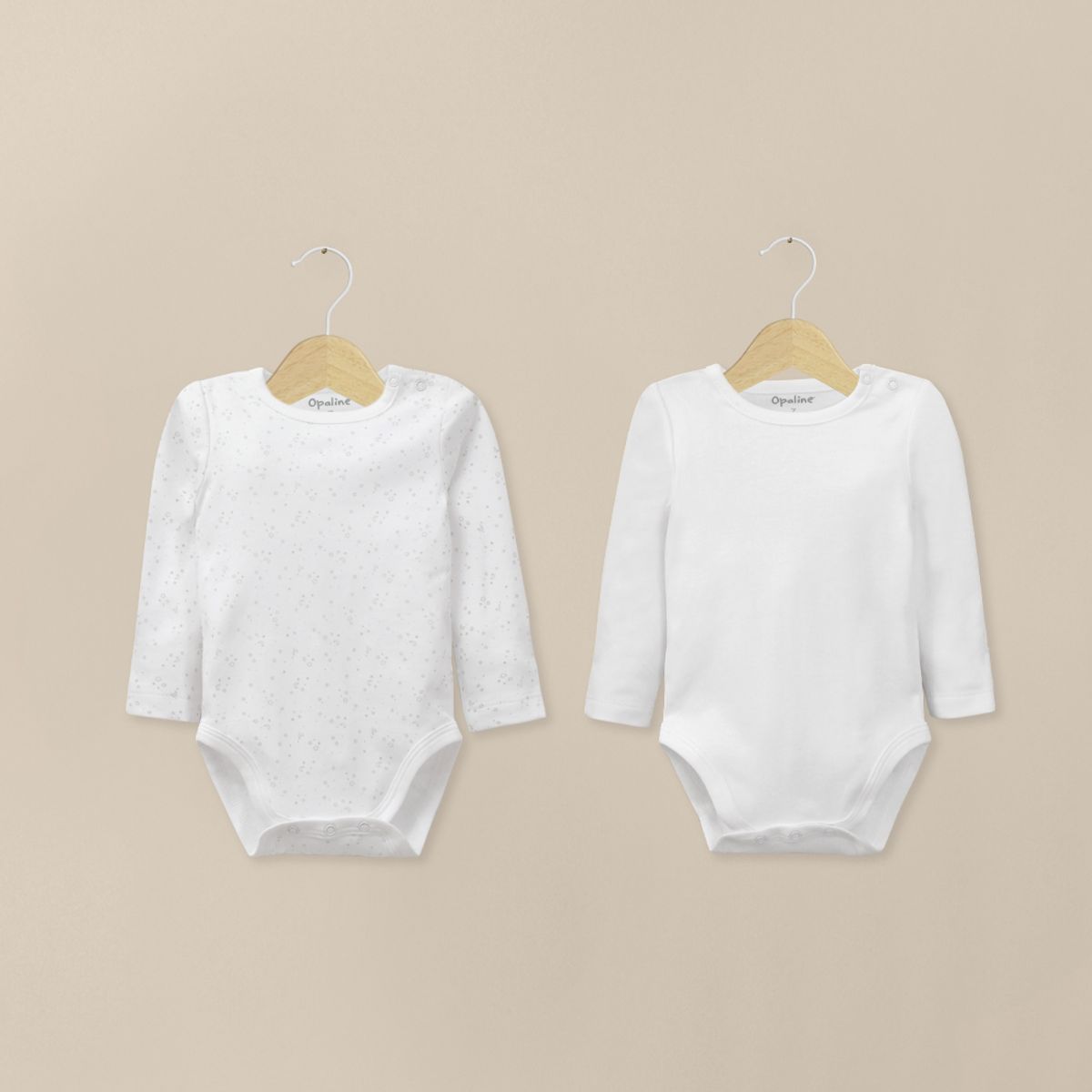 OPALINE - Pack De 2 Bodys Algodón Unisex