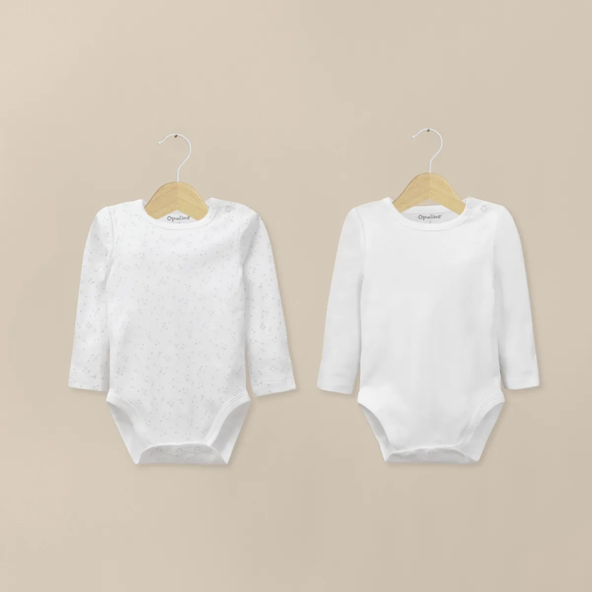 OPALINE - Pack De 2 Bodys Algodón Unisex