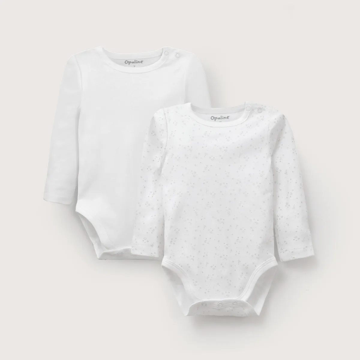 OPALINE - Pack De 2 Bodys Algodón Unisex